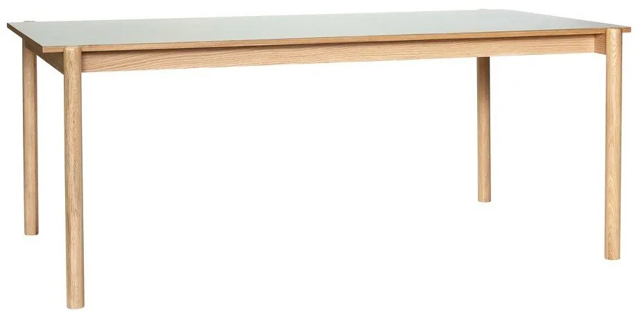 Tölgyfa étkezőasztal 107x190 cm Oblique – Hübsch