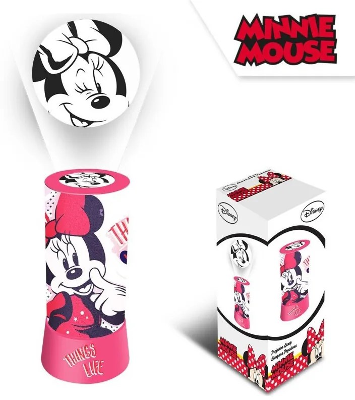 Disney Minnie 2 az 1-ben kivetítő, lámpa, éjszakai fény