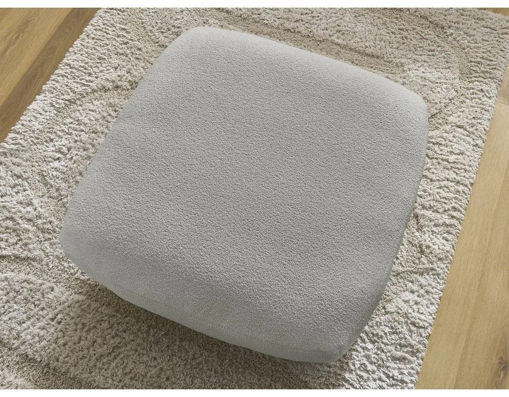 Világosszürke buklé lábtartó Leonore – Bobochic Paris