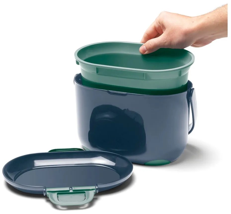 Caddy kék-zöld hulladékgyűjtő komposzthoz, 2,5 l - Addis