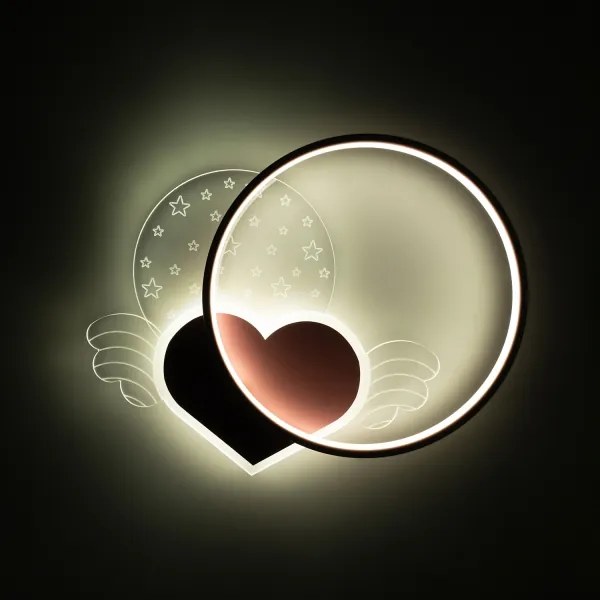 Brilagi - LED gyerekszobai mennyezeti lámpa LOVE LED/48W/230V 3000/4500/6000K rózsaszín