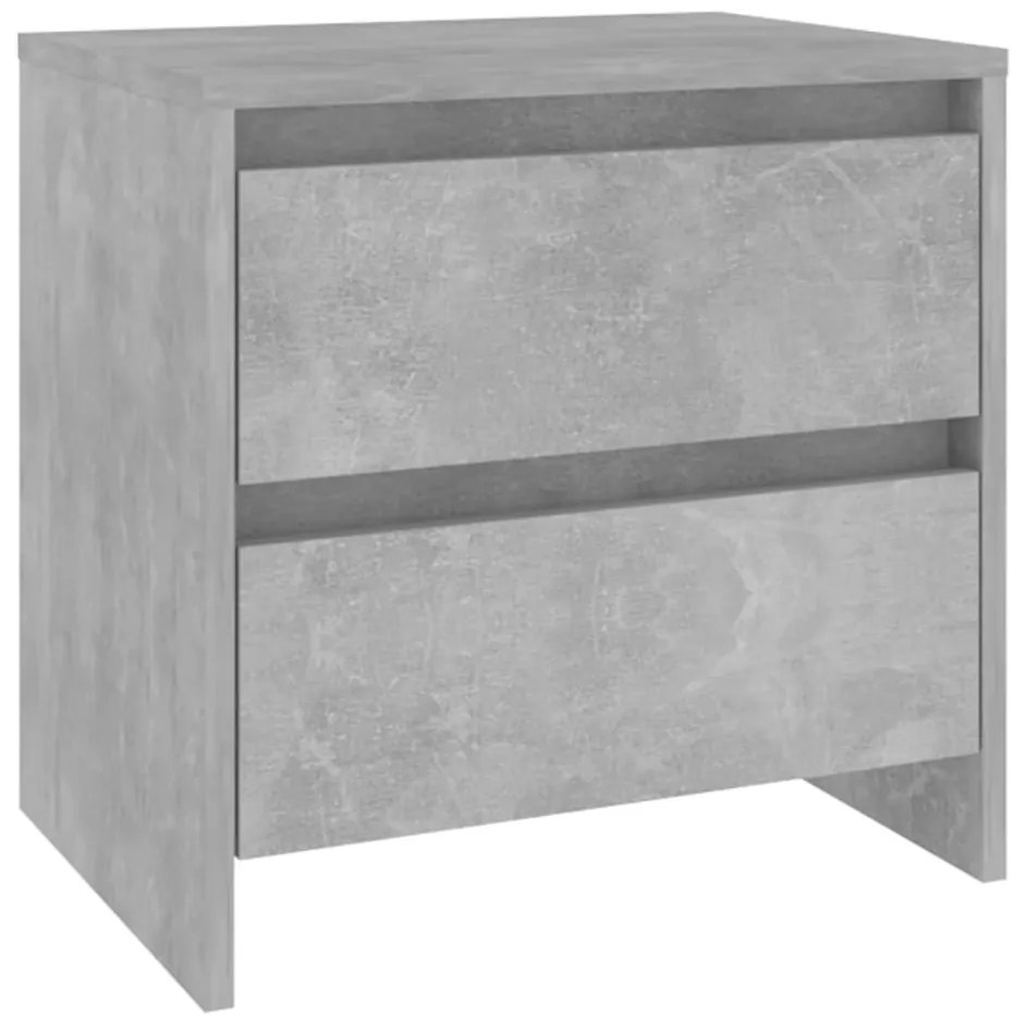 Betonszürke forgácslap éjjeliszekrény 45 x 34,5 x 44,5 cm