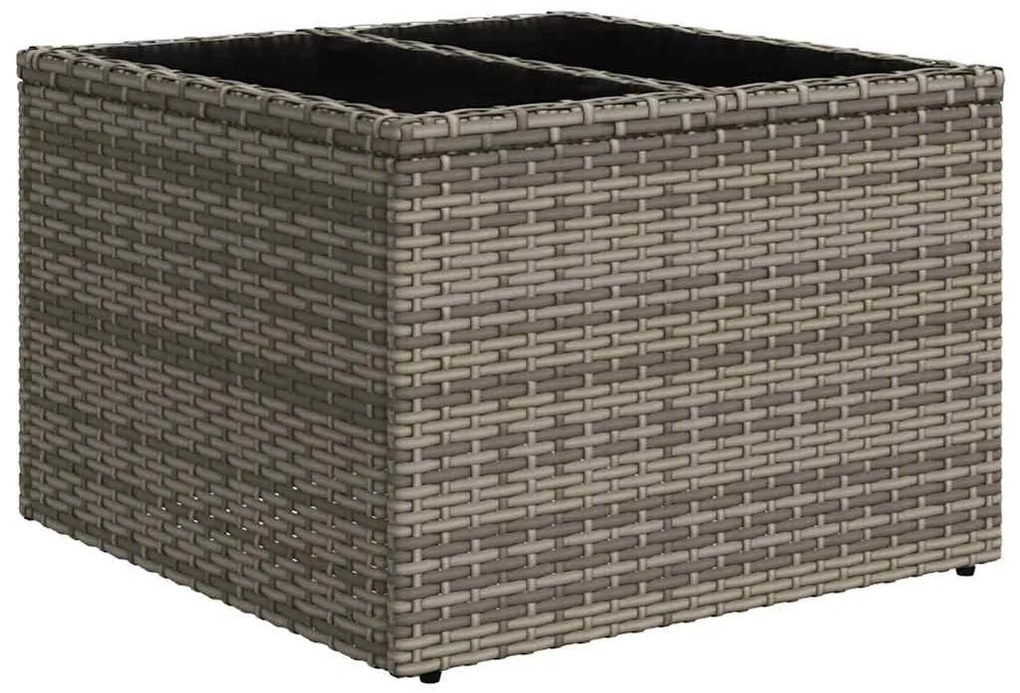 Kanapé Szett párnával 10 pcs Szürke polirattan