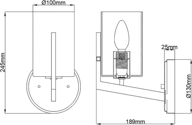 Quintiesse NYE QN-NYE1-BNB Fali lámpa 1x40W/E14