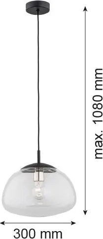 ARGON 4332 TRINI Egyágú Függesztett Lámpa Fém E27 IP20