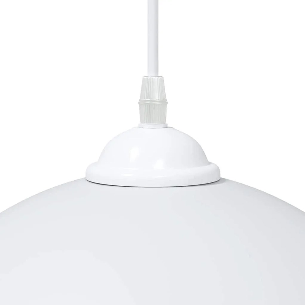 függőlámpák 2 db Állítható magasságú E27 fehér Ø 30 cm Fém