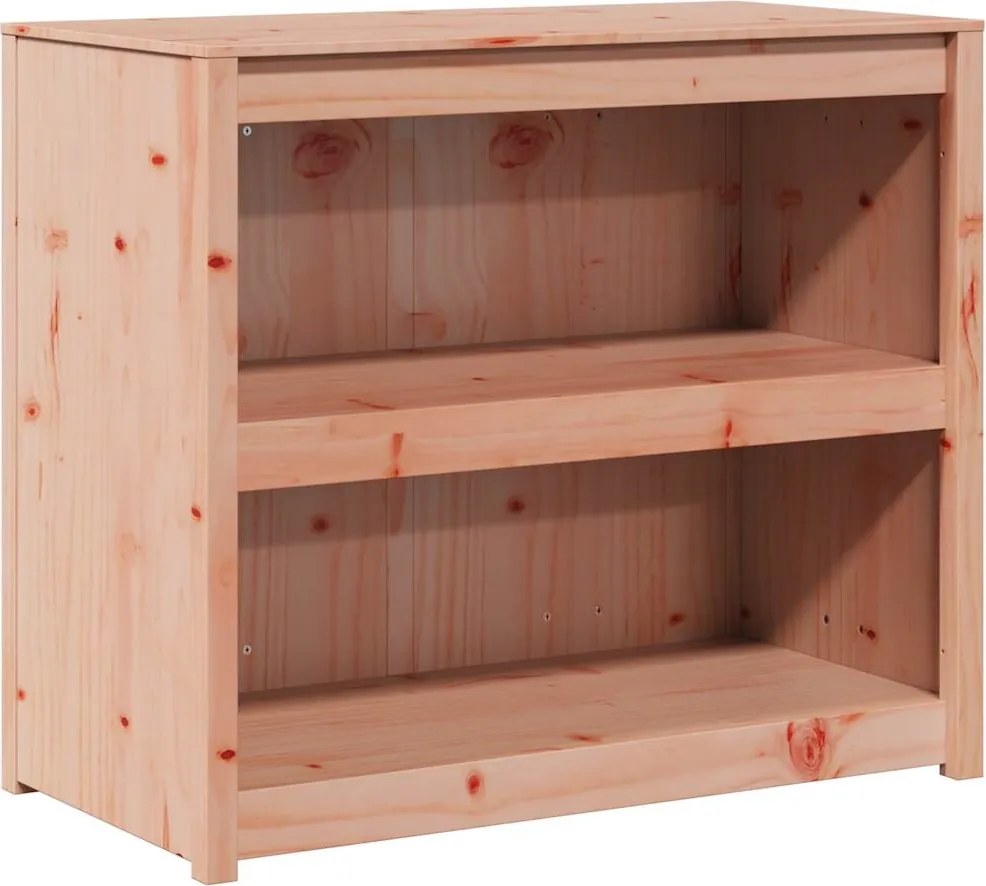 vidaXL Konyhaszekrény Barna Tölgy 106 x 55 x 92 cm Tömör fenyőfa