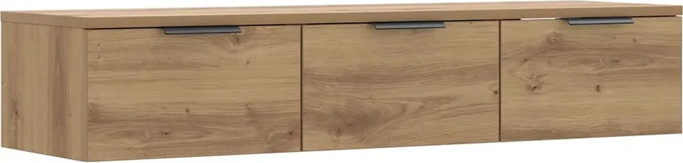 vidaXL fali szekrény Artisan tölgy 102x30x20 cm Gépelt fa