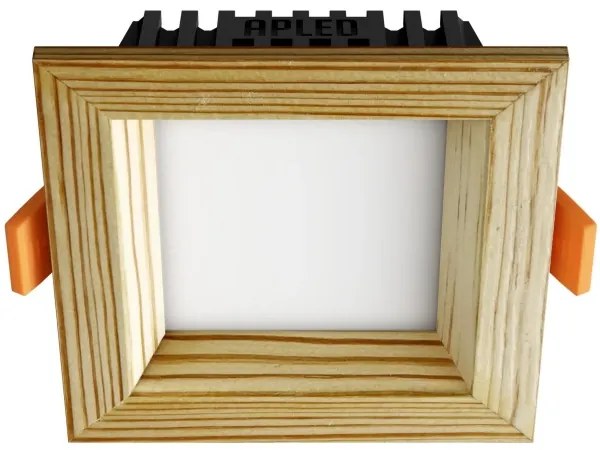 APLED -LED Lámpa SQUARE WOODLINE LED/6W/230V 3000K 12x12 cm fenyő tömör fa