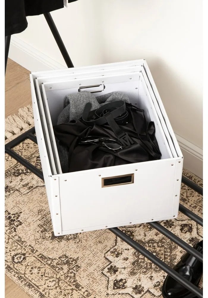 Fehér karton tárolódoboz szett 3 db-os Ture – Bigso Box of Sweden