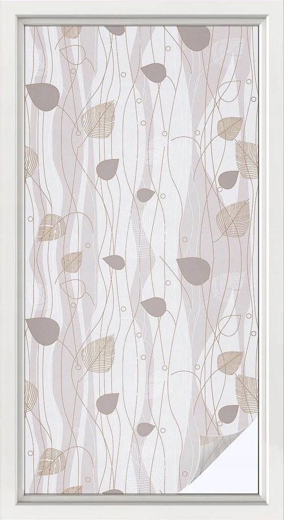 Ablakfólia Szélvédő Adatvédelem Elegáns levelek 50x100