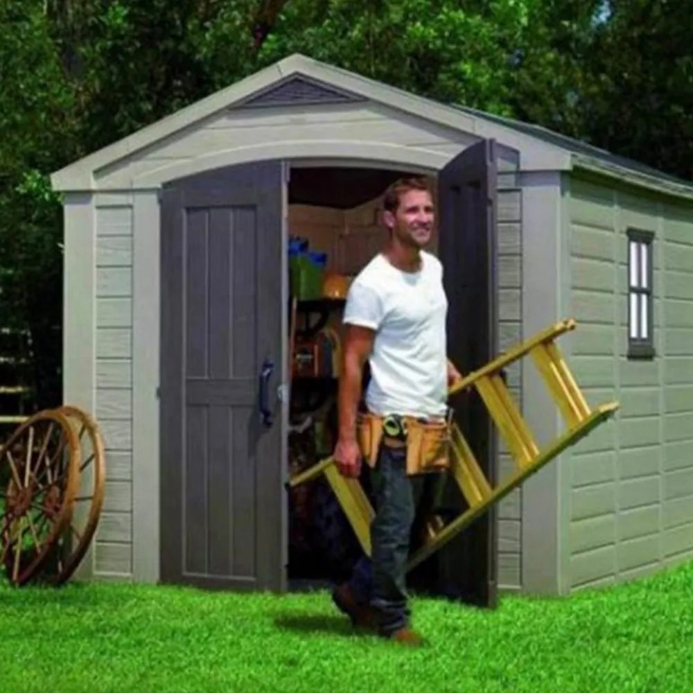 Factor 8x11 kerti ház, beige-taupe színben