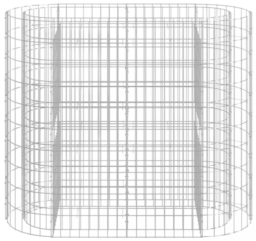 horganyzott vas gabion magaságyás 120x50x100 cm