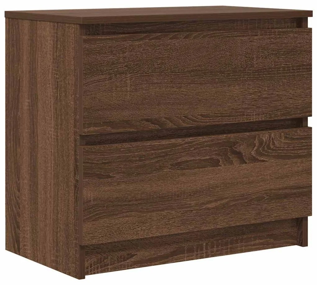 barna tölgy színű szerelt fa TV-szekrény 60x35x54 cm