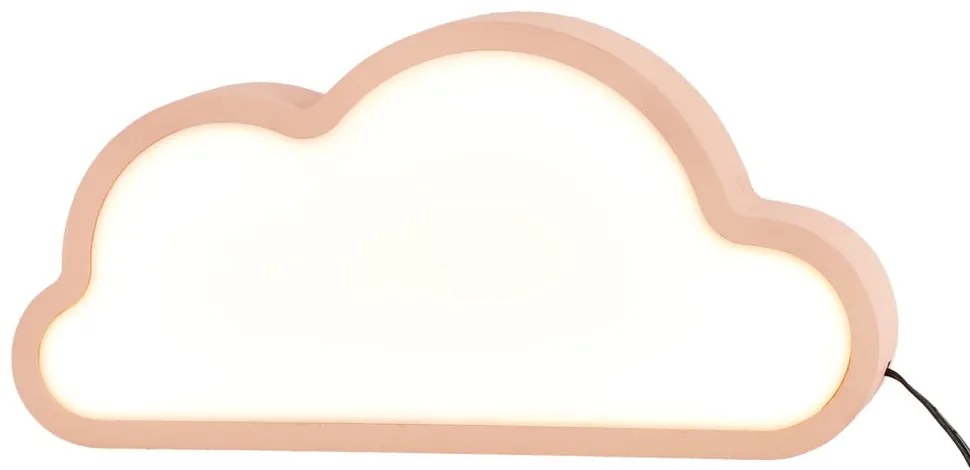 Rózsaszín gyerek éjjelilámpa Cloud – Candellux Lighting
