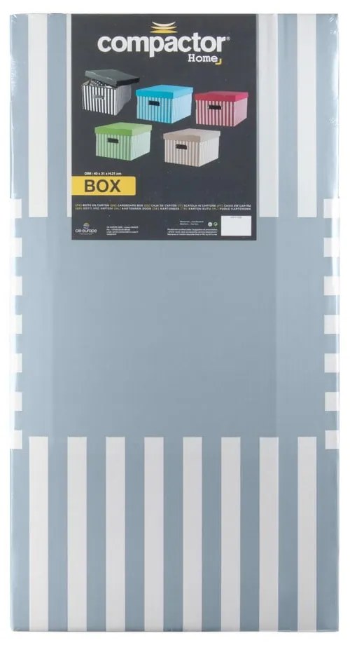 Fedeles karton tárolódoboz szett 2 db-os Stripes – Compactor