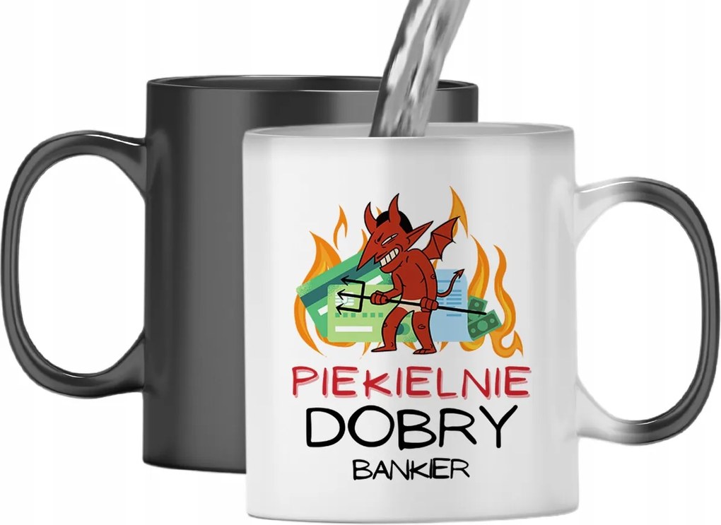 Mágikus Bögre Bankároknak Színváltós Nyomtatott Fényképpel