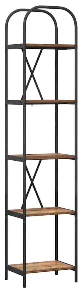 Könyvespolc Régi fa 40 x 30 x 183 cm Faanyag