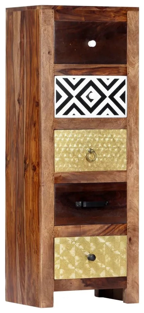 tömör akácfából kisszekrény 40 x 30 x 110 cm