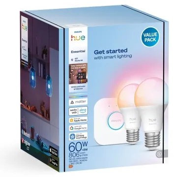 Kezdőkészlet Philips Hue WACA 2xE27/8W/230V 2200-6500K + összekötő eszköz