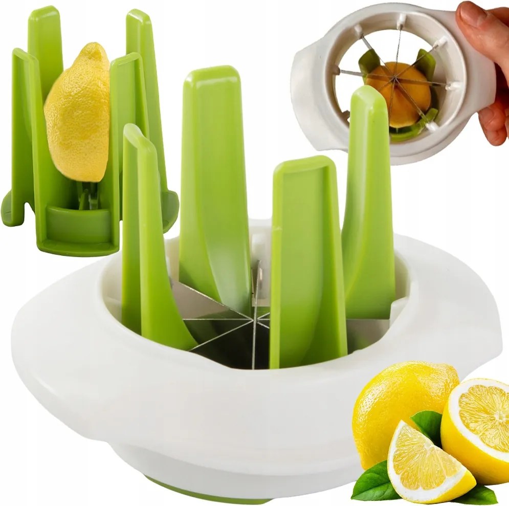 Citrom-lime-gyümölcs szeletelő 8 db-os kézi aprító