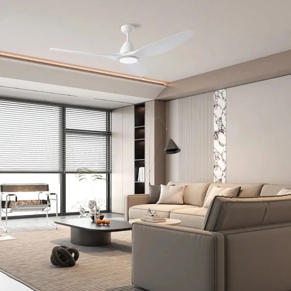 ZEVENTI - LED mennyezeti ventilátor URBINO LED/20W/230V Wi-Fi Tuya fehér + távirányító