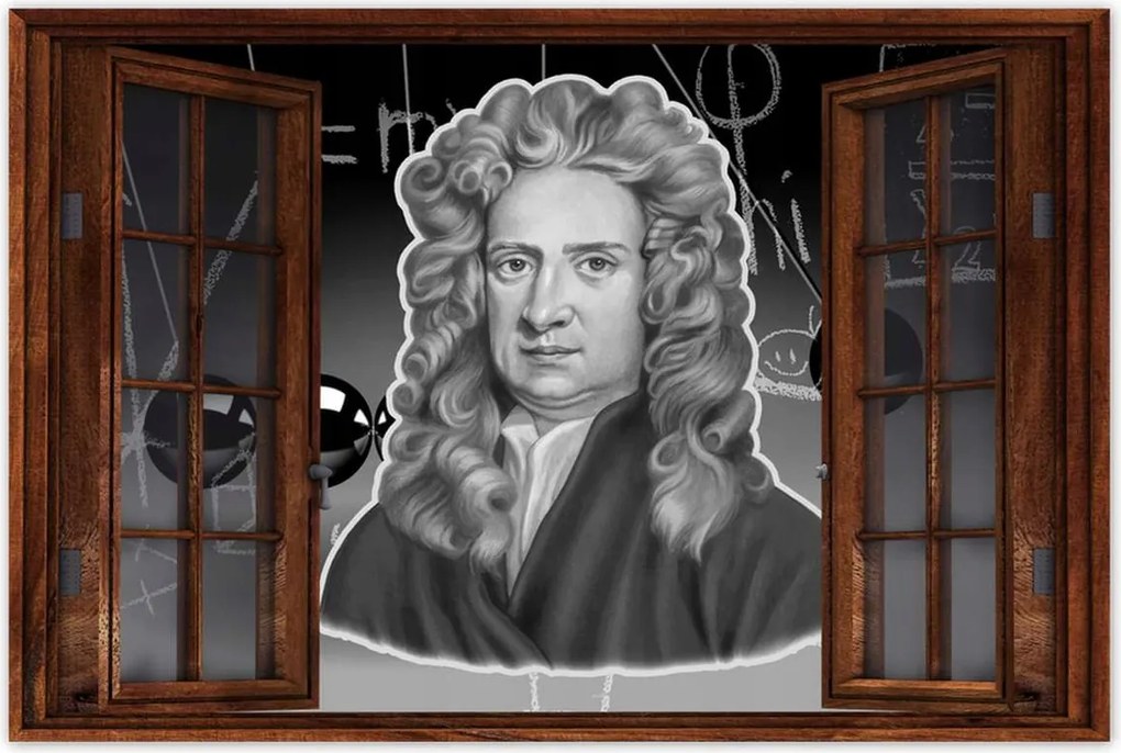 Poszterek 90x60 Isaac Newton