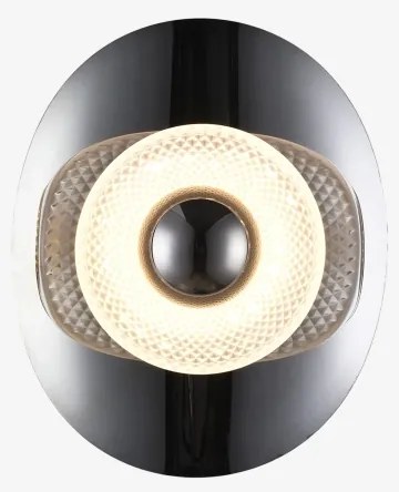 Zuma Line MB2293-1S-3BCT - DIOP LED fali lámpatest LED/8W/230V fekete/füstszínű sz.