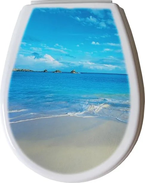 WC-ülőke Bisk Liliom többszínű polipropilén