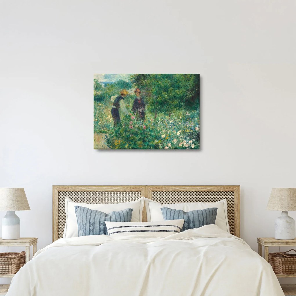 Kép - Auguste Renoir, Picking Flowers, reprodukciók (70x50 cm)
