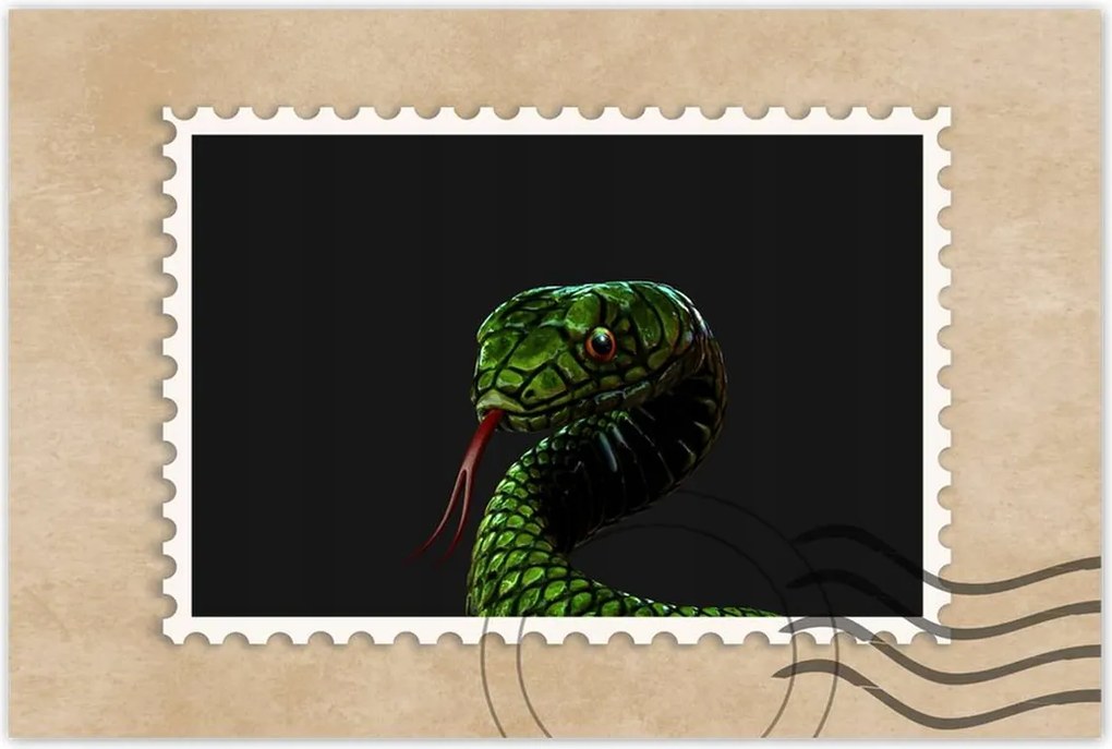 Poszter 60x40 Óriás zöld kígyó