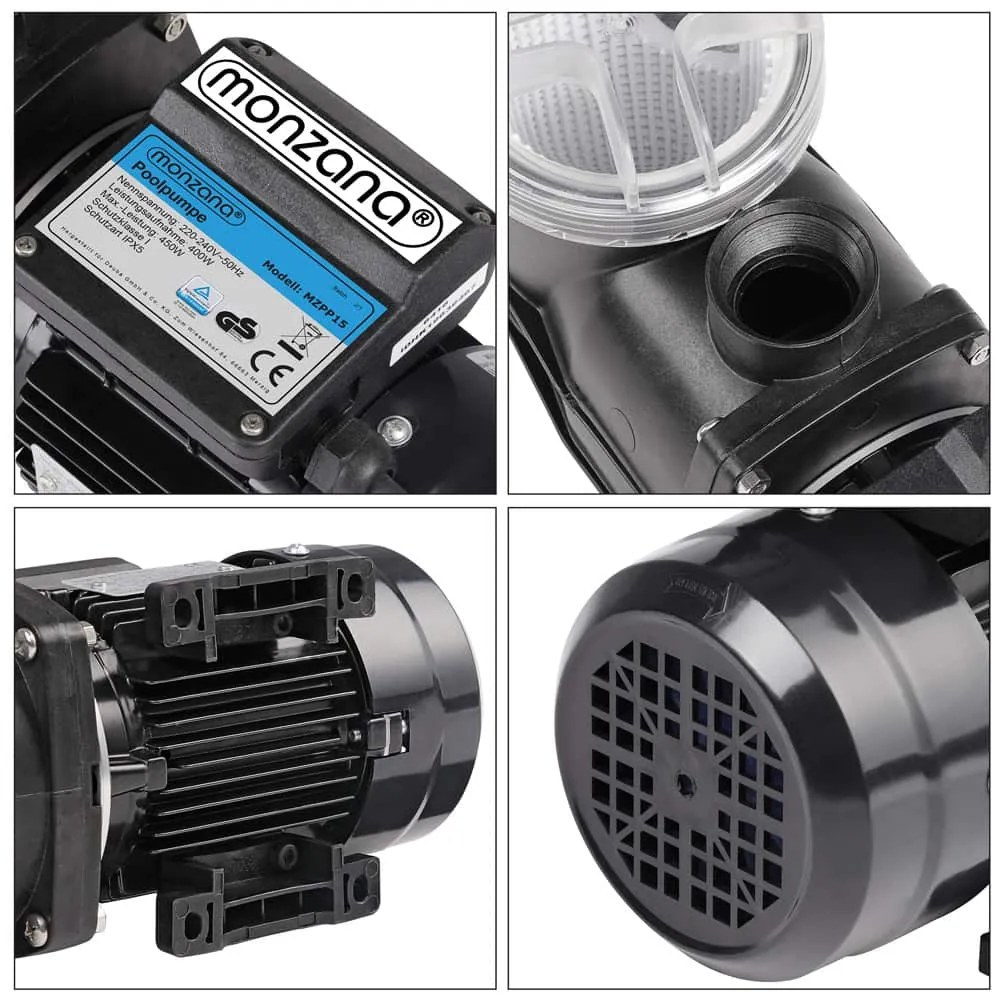 Deuba Szivattyú homokszűrős szűrőrendszerhez 9 960 l/h előszűrővel