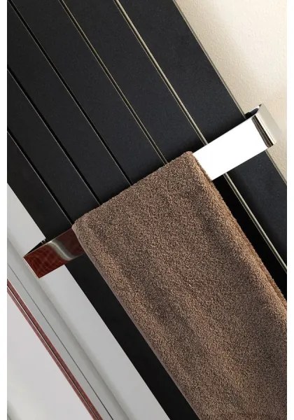 Sapho - Fürdőszobai radiátor COLONNA 910W/230V 45x180 cm fekete