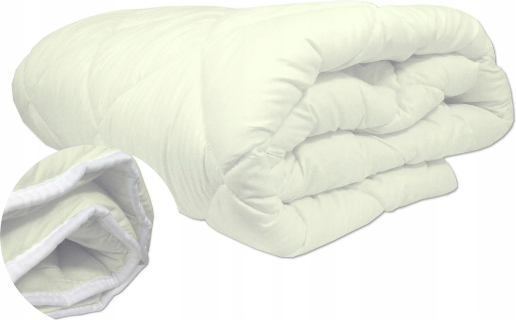 Gyapjú paplan 160x200cm Bárány gyapjú egész évben Meleg Lengyel Ecru termék