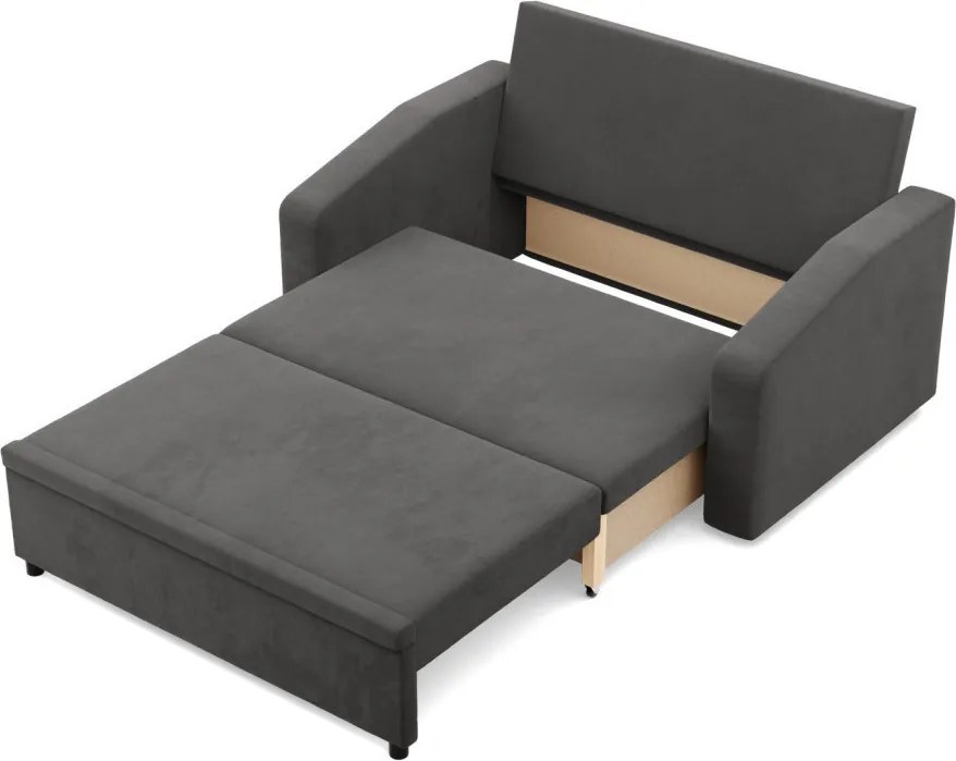 Zeus kanapé, szövet anyag, hab töltet, döntött kartámasz, szürke