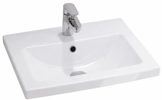 Cersanit - SET szekrény + mosdó, fehér fényű, LARA COMO 50, S801-146-DSM