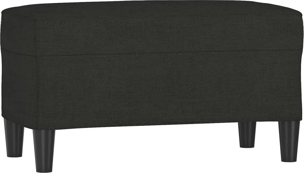 vidaXL fekete szövet pad 70 x 35 x 41 cm