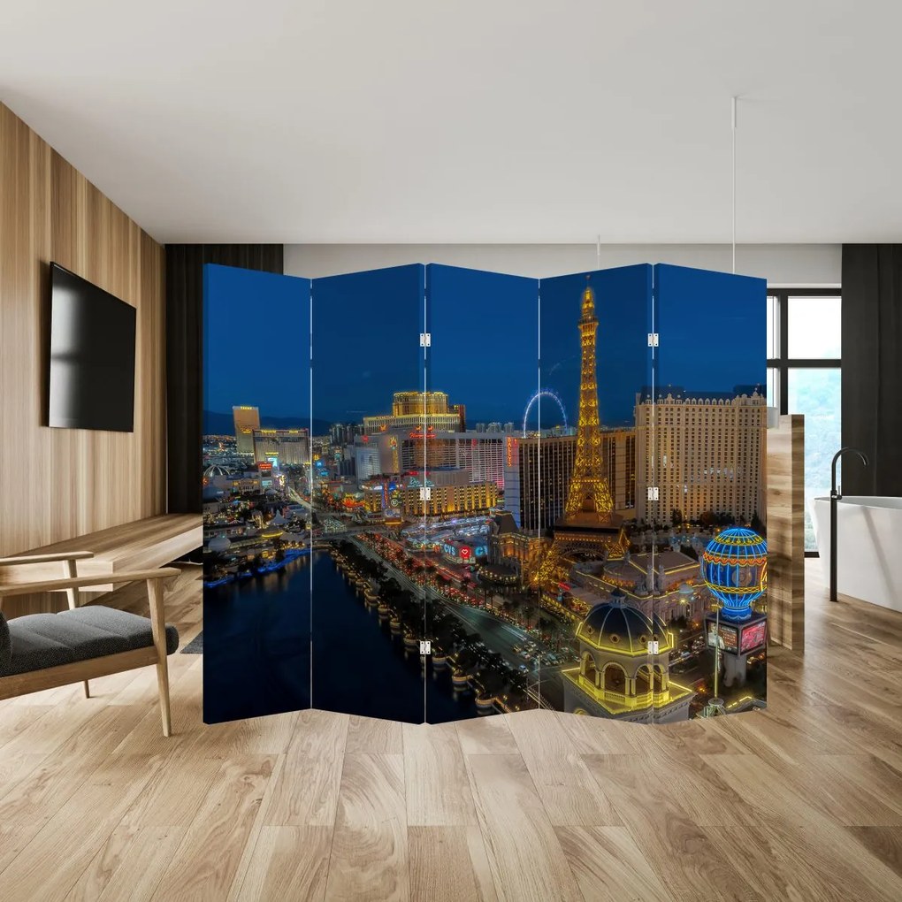 Paraván - Éjszakai Las Vegas (210x170 cm)
