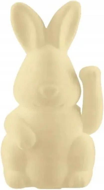 Húsvéti nyuszi integető mancs velúr 20cm Livarno home sárga