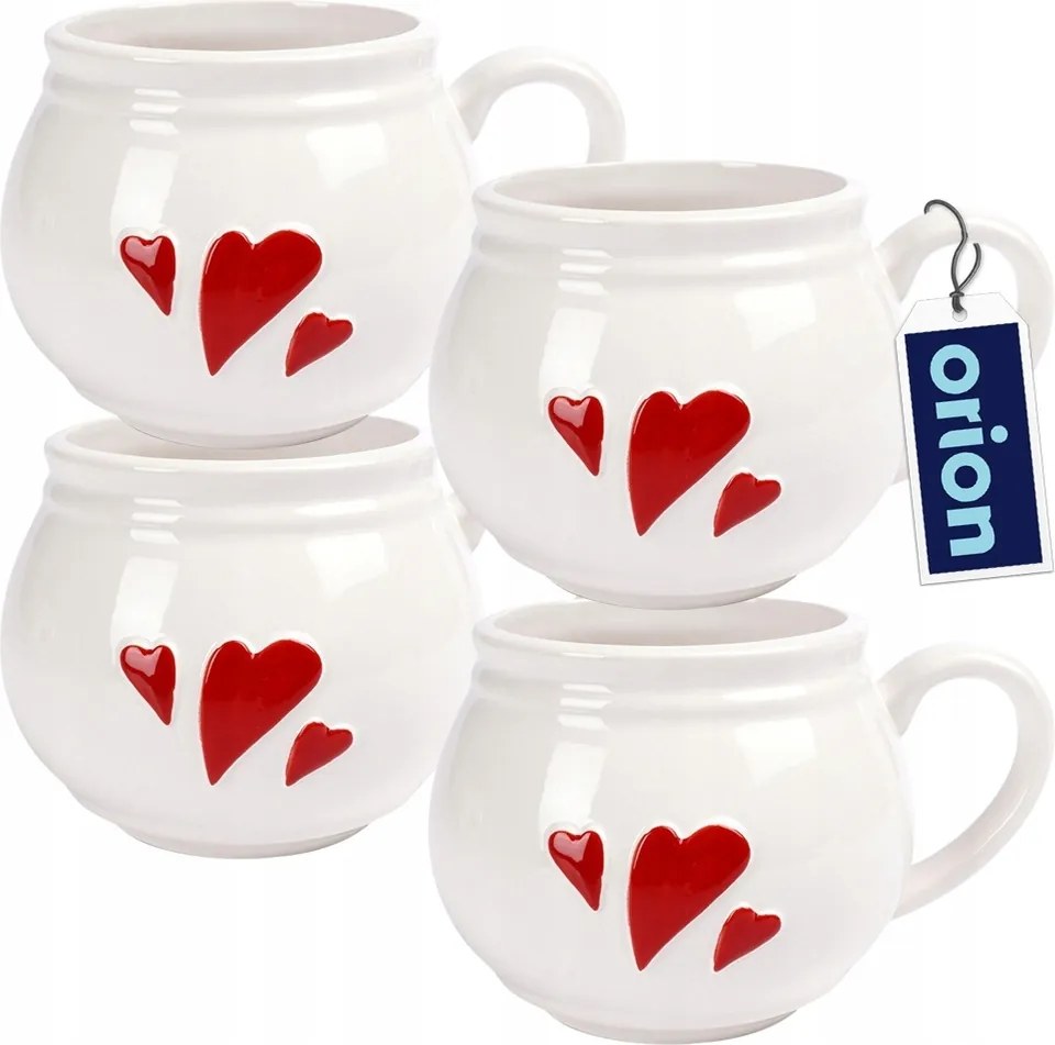 4x Hordó kávéscsésze tea gyógynövények forralt bor bögre szett 430 ml