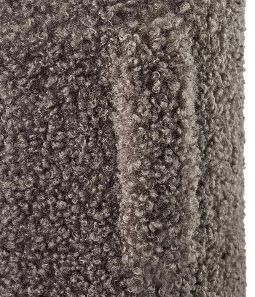 Sötétbarna buklé puff Teddy – Blomus