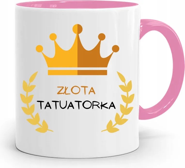 Tetoválóművésznek Tetováló Bögre Rózsaszín Ajándék fényképes nyomtatással