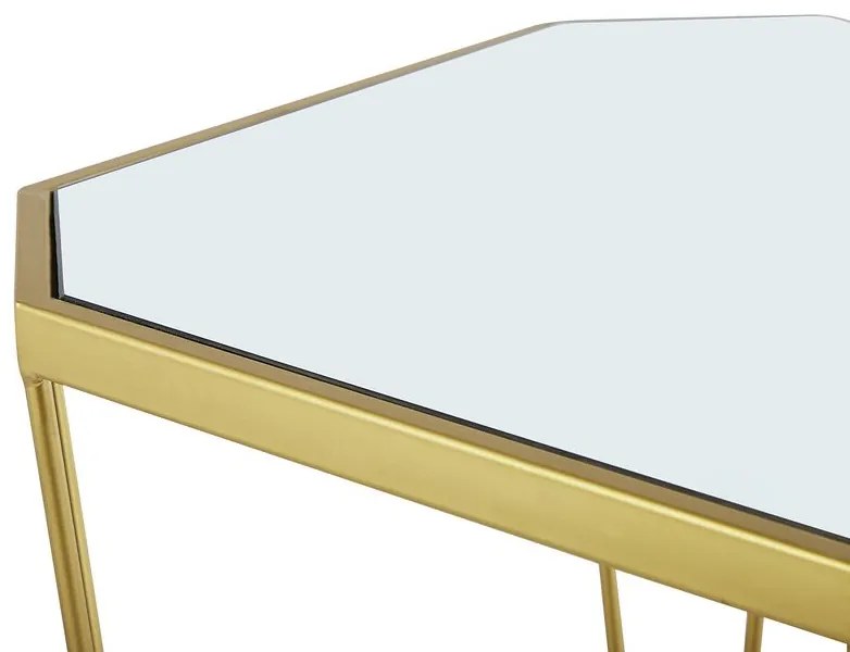 Dohányzóasztal szett 2 db SIENE (MDF) (arany). 1018586