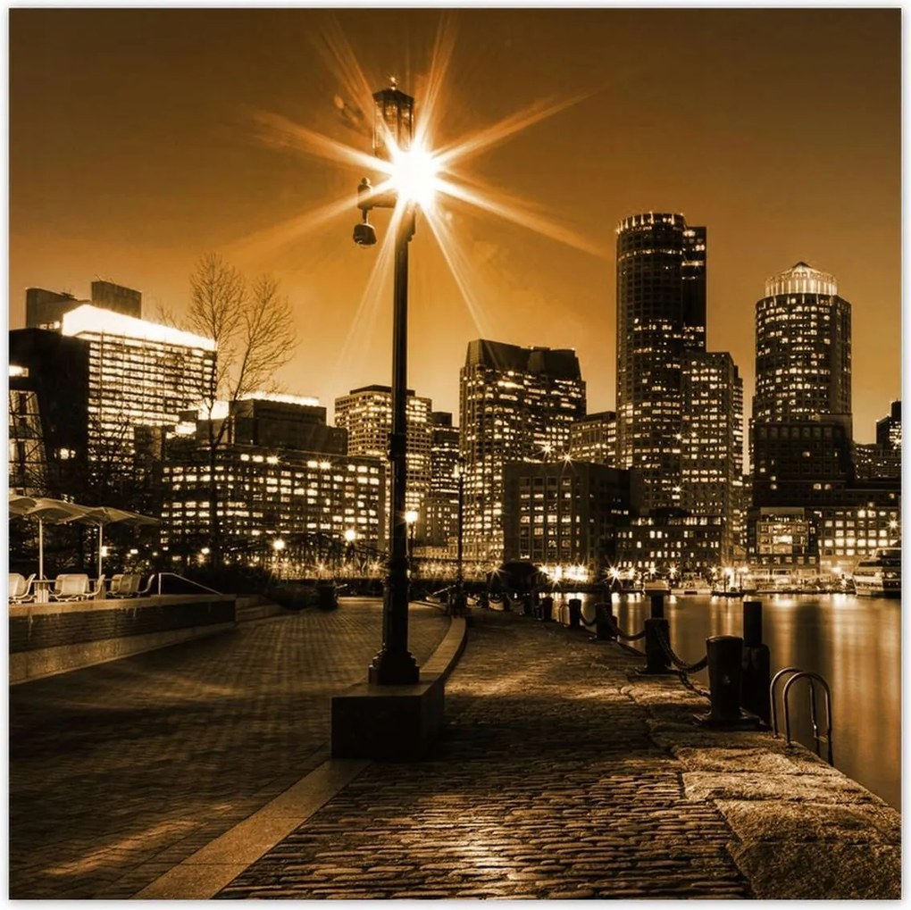 Poszterek 100x100 Éjszaka Éjszakai város