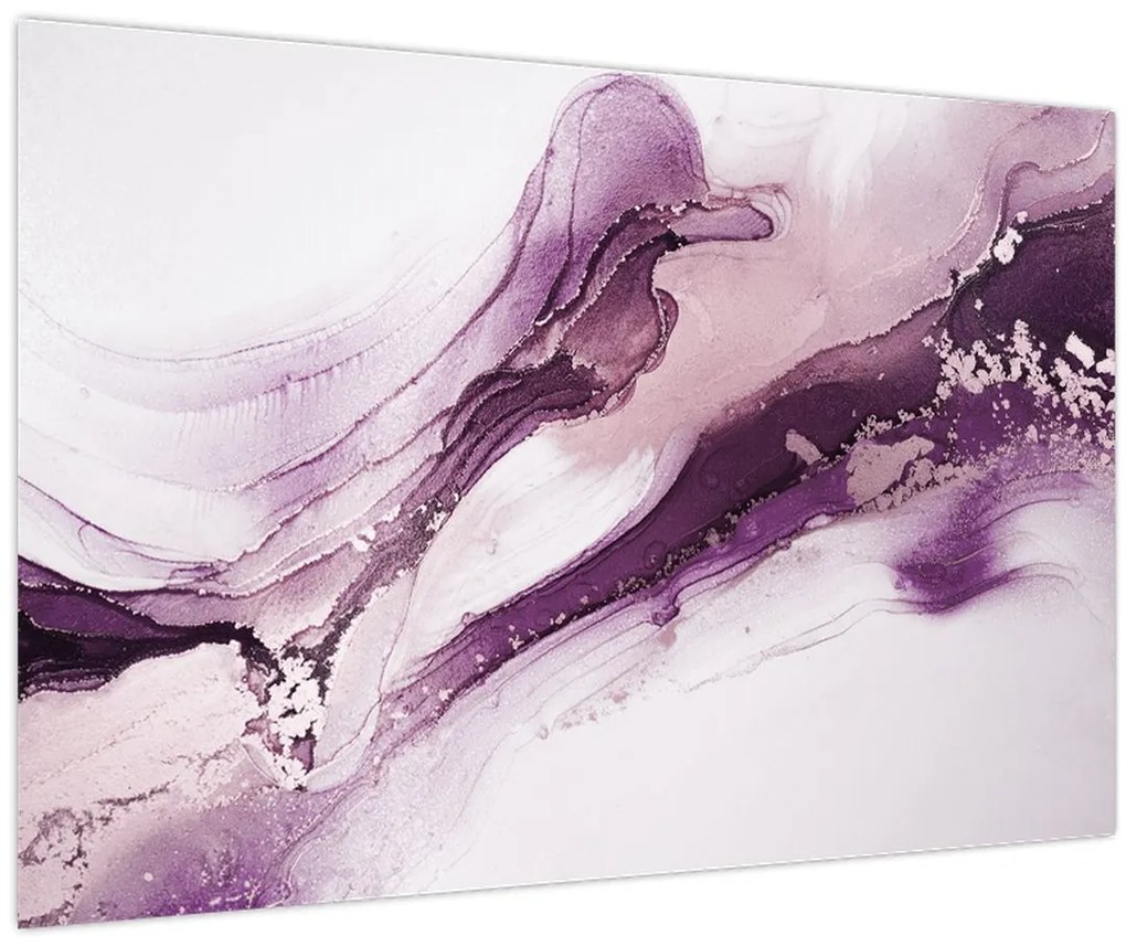 Kép - Lila folyadék művészet (90x60 cm)