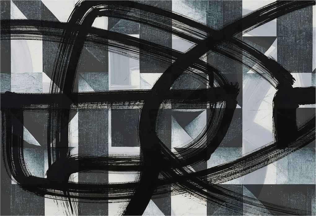 Fotótapéta Flizelina Dekoratív az irodába Kifejező geometria 152x104