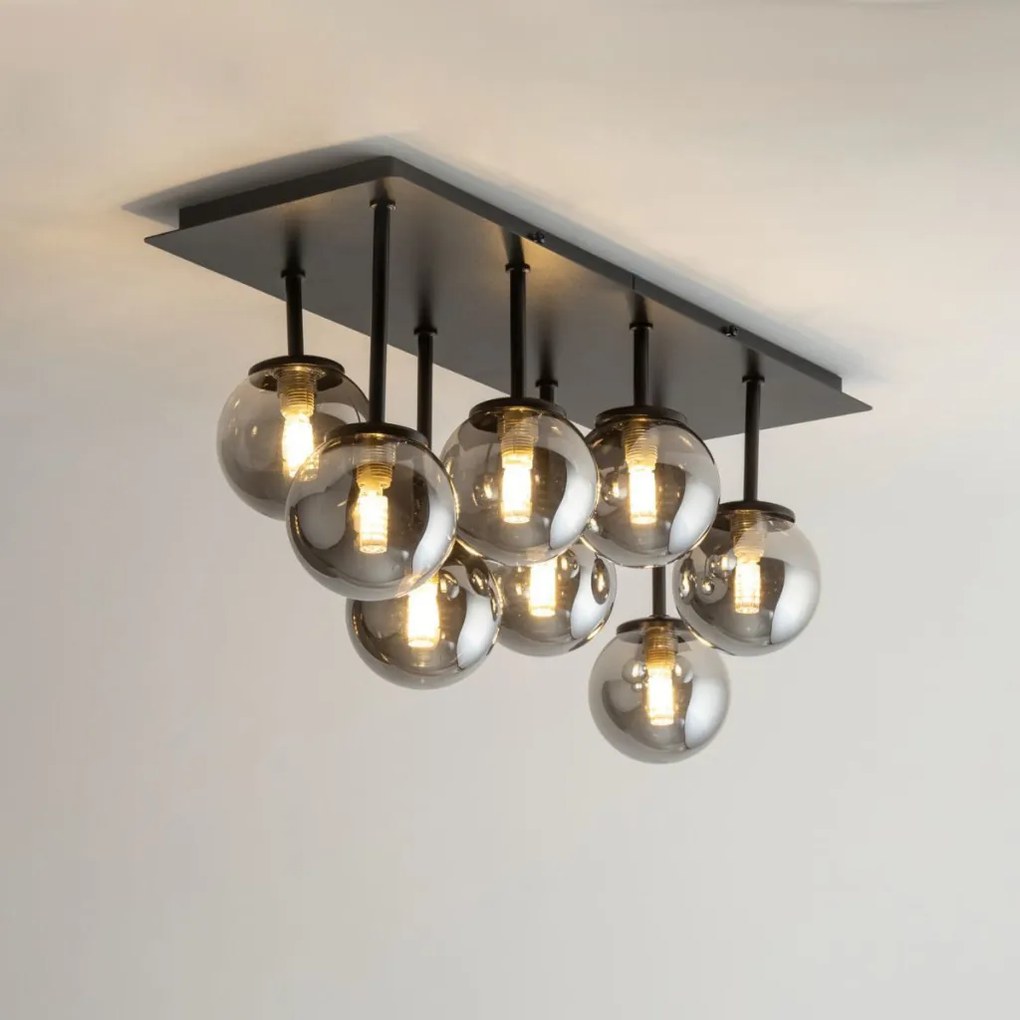 SIGMA LIGHTING 33496 TULIA Loft Mennyezeti Lámpa Fekete, Szürke G9 IP20