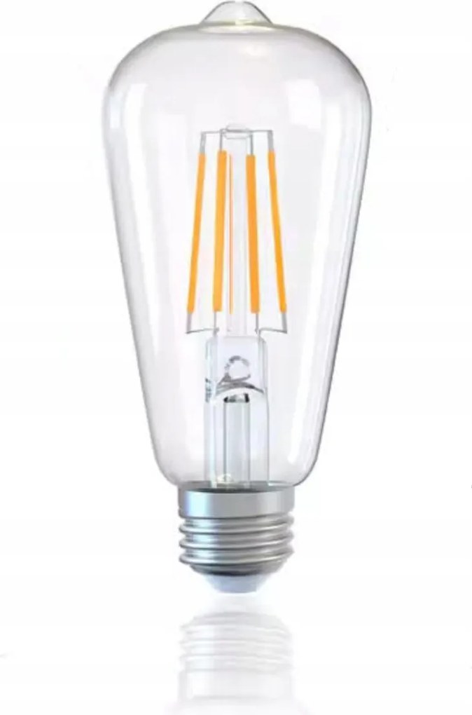 Dekoratív Led izzó E27 6W Meleg 2800K Filament Izzó Dekoráció 5,5x13cm