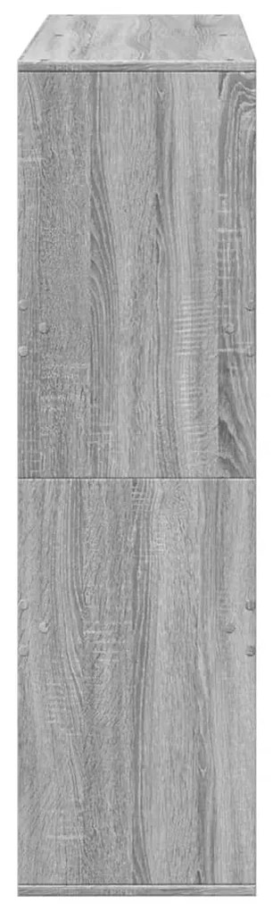 szürke sonoma színű szerelt fa térelválasztó 100x33x115 cm