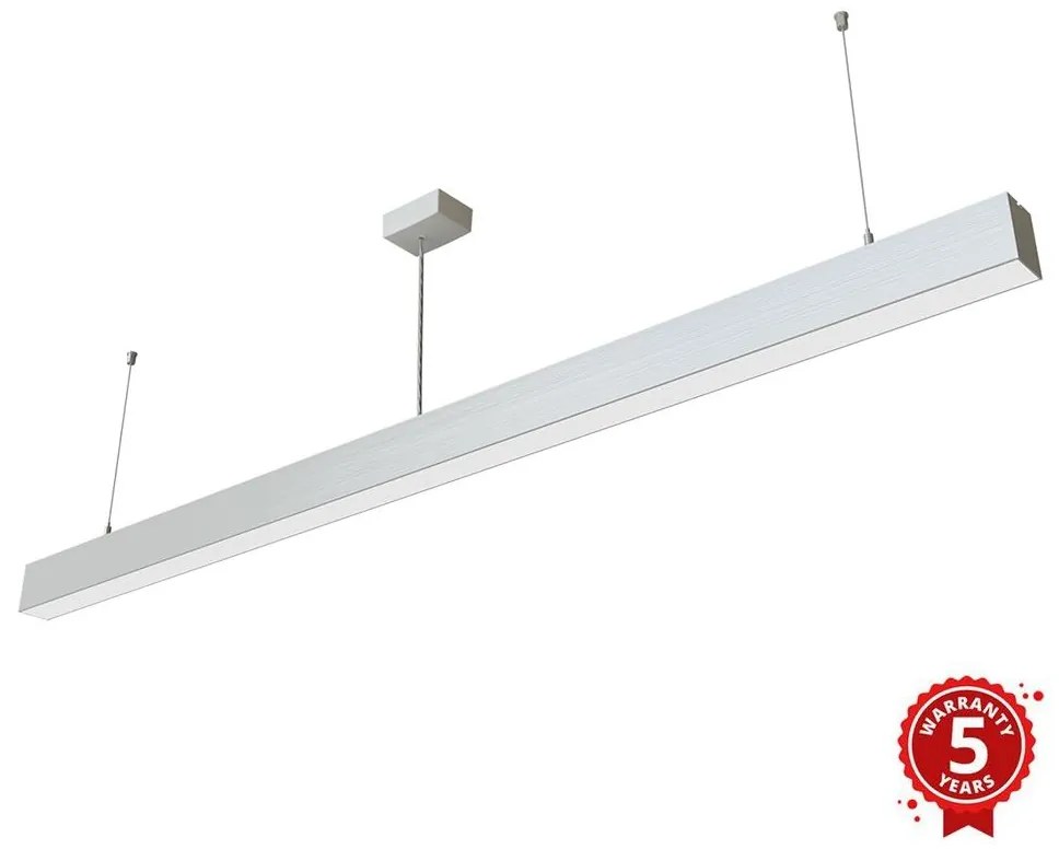 APLED - LED Csillár zsinóron LOOK LED/58W/230V 4000K 150 cm ezüst
